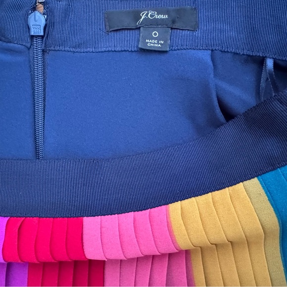 J. Crew Multicolor Pleated A-Line Skirt - Picture 5 of 5